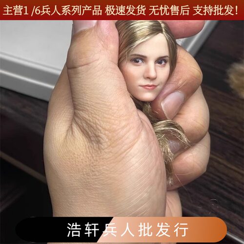 1/6女兵人欧美仿真可动眼美女头雕Z6TOYS ZC012赫敏 艾玛沃森包邮