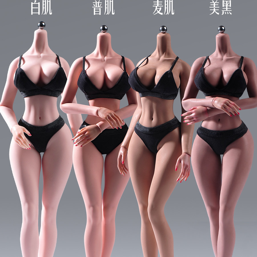 YM艺美 艺媚YM501 1/6 女兵人硅胶素体 钢骨包胶关节可动女素体