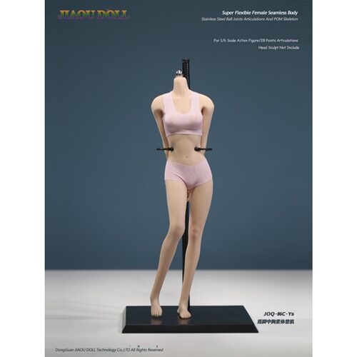 1/6兵人 岚包胶女素体 连脚中胸窄肩 1:6女兵人JIAOUDOLL头雕另购