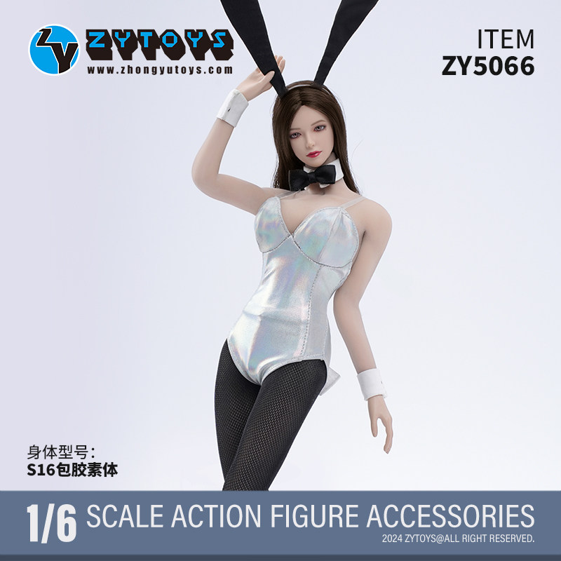 ZY5066女款1/6 兔女郎衣服套装连体衣 女兵人服装制服 现货