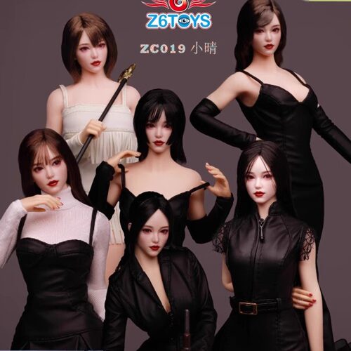 现货Z6TOYS ZC019 1/6女兵人 亚洲可动眼美女头雕小晴 共6款