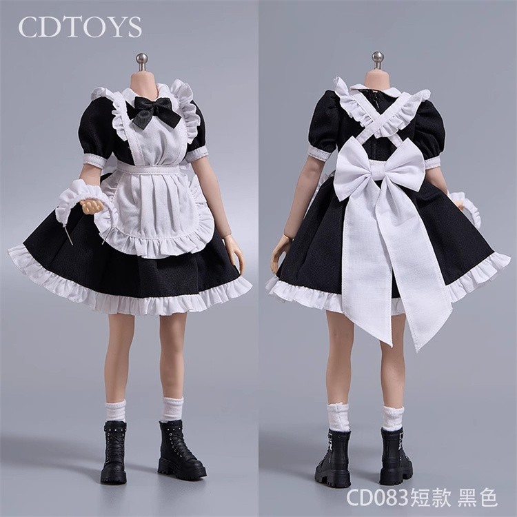CDTOYS1/6女兵人黑白色女仆