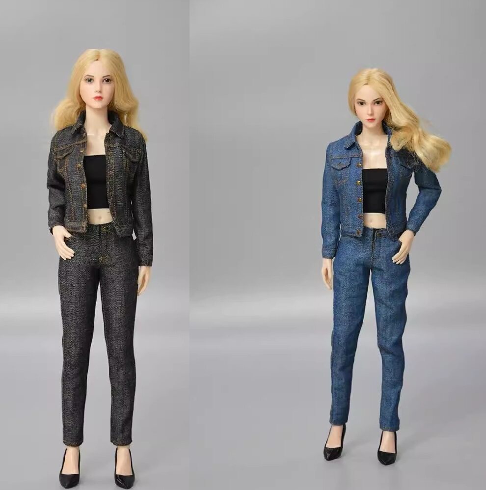 现货 SGTOYS S-019 1/6女兵人偶衣服服装模型手办衣服 牛仔套装
