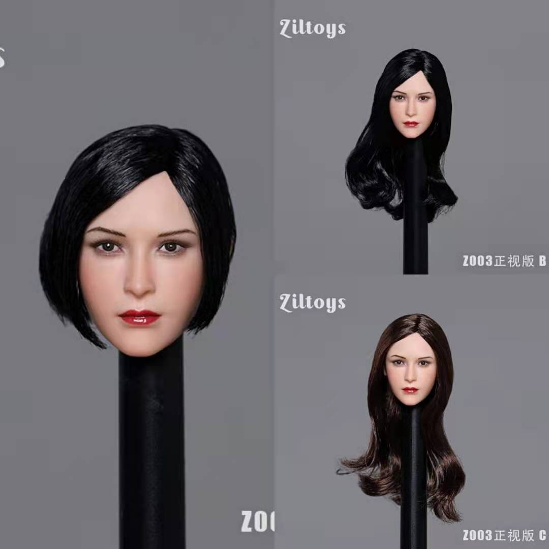 现货Ziltoys 1/6女兵人头雕Z003 生化危机美女艾达王 头雕模型图片