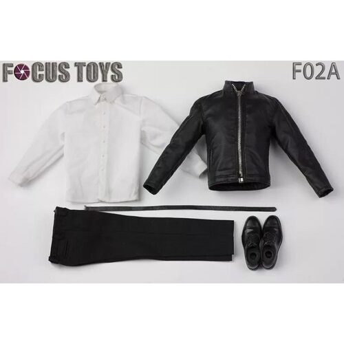 现货1/6男兵人皮衣套装FOCUSTOYS