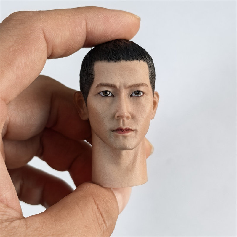 现货1/6兵人头雕模型 仪仗队之空 亚洲硬汉 适合12寸男素体