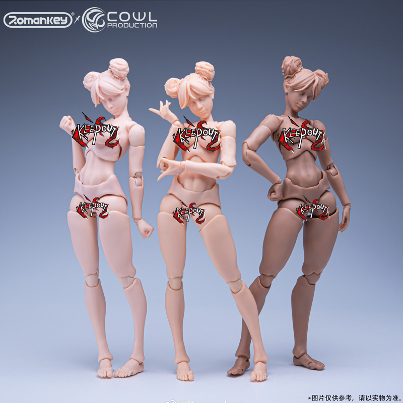 罗马人少女素体人体模型手办