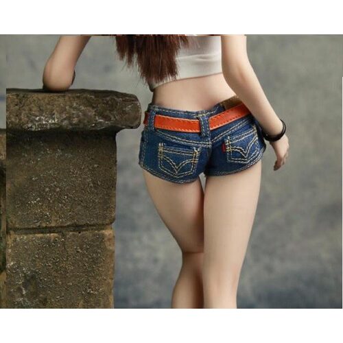 现货1/6超低牛仔短裤phicen