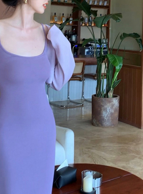 卡戴珊美式复古针织吊带长裙女S曲线夏季新款连衣裙修身包臀裙子