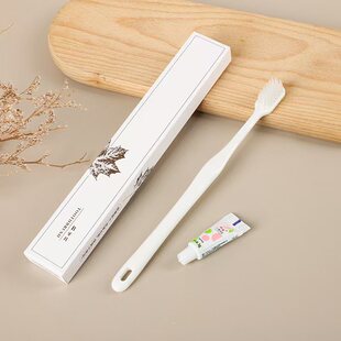 黑妹宾馆酒店客房牙具套装一次性牙刷牙膏二合一旅馆用品整箱包邮