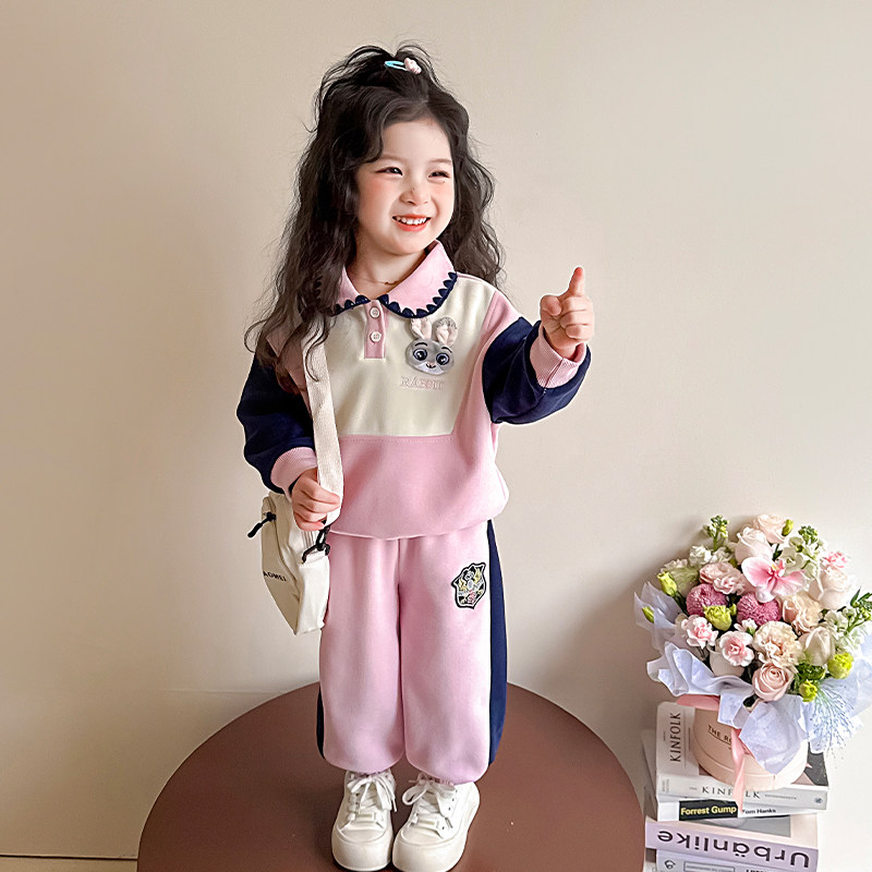 女宝春装套装2026新款女童兔子卫衣两件套春秋季儿童洋气运动衣服,童装/婴儿装/亲子装,套装,淘宝优惠券,粉丝福利购,淘宝优惠卷