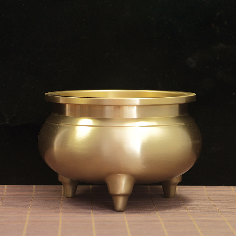 香炉黄铜宣德炉家用线香香插檀香炉现代客厅祭祀供奉供佛用品摆件,家居饰品,香薰炉,淘宝优惠券,粉丝福利购,淘宝优惠卷