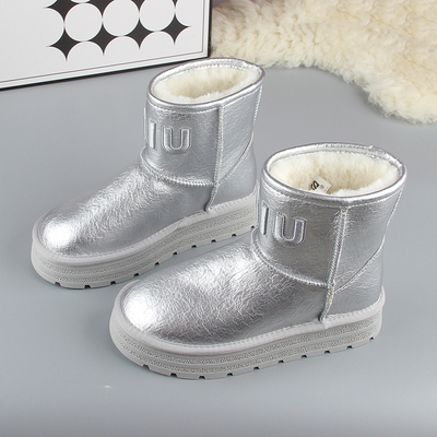 真皮全羊毛女士雪地靴2025冬新款