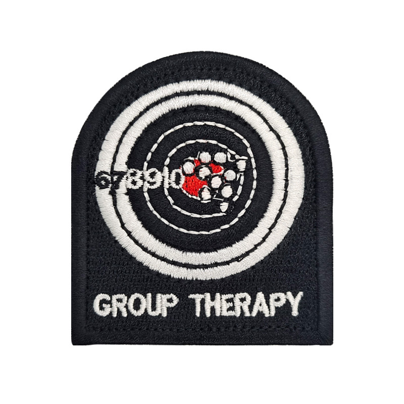 Group Therapy团体箭靶刺绣魔术贴章靶心徽章布贴背包装饰贴