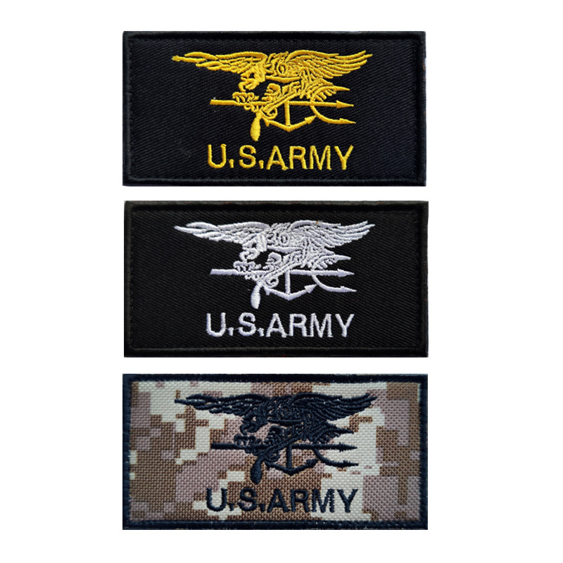 海豹Navy Seals鹰锚刺绣魔术贴章U.S.ARMY军迷战术士气补丁贴徽章