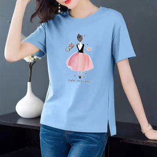 17宽松上衣服少女装12初中学生夏装15-16岁14女孩13大童短袖T恤18