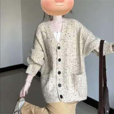 东莞大朗高端毛衣开衫早春外套不起球正品2025新款深圳南油针织衫