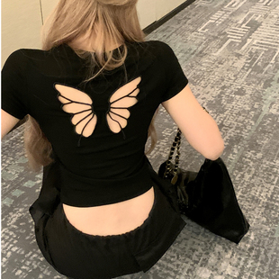 广东广卅十三行女装短袖t恤女夏季新款上衣高腰短款东莞虎门女装