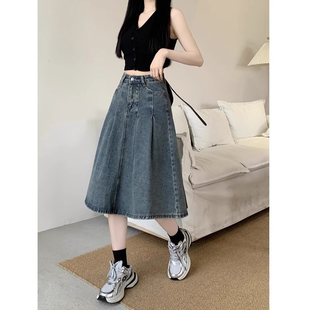 深圳南油高端女装欧货A字牛仔裙半身裙广州十三行爆款裙子连衣裙