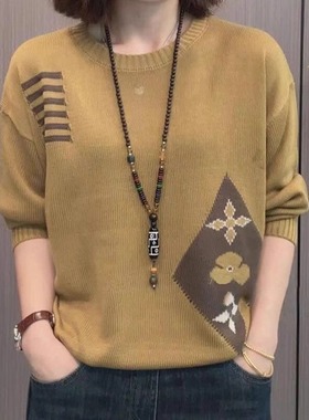 广东东莞大浪毛衣女士不起球针织衫毛织加厚大狼外套羊毛衫羊绒衫