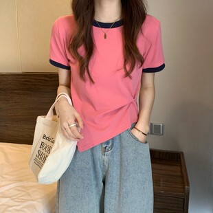 广东广卅十三行女装短袖t恤女夏季新款上衣高腰短款东莞虎门女装