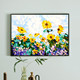 数字油画diy丙烯治愈填色填充手工手绘油彩画客厅装 饰春日向日葵