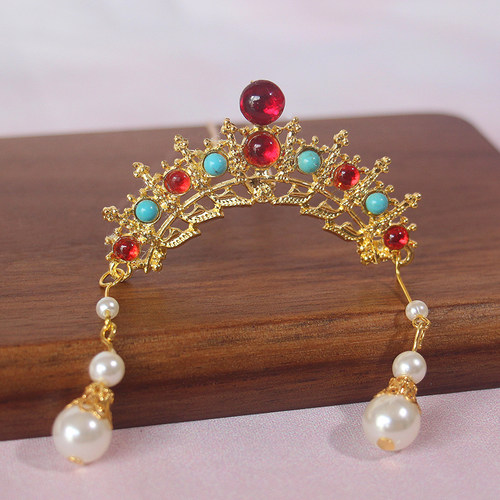 小花旦钗环古风头饰敦煌供养发冠