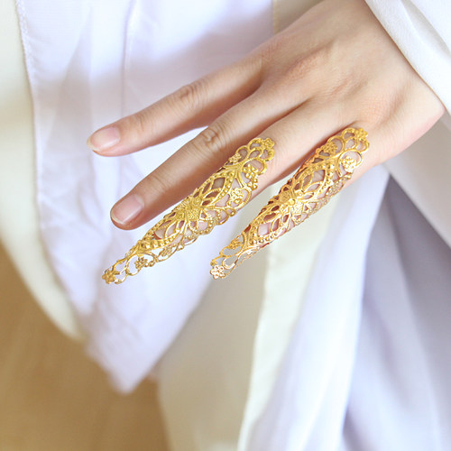 古风舞蹈道具护甲套嫔妃指甲配饰