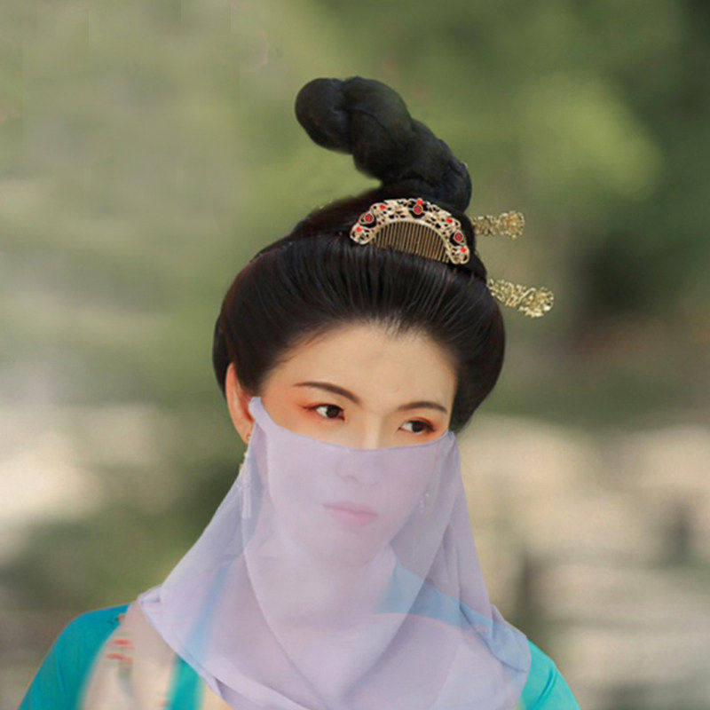 古风头饰金簪女牡丹花发钗唐风发簪敦煌坦领汉服发饰灵蛇发髻簪子