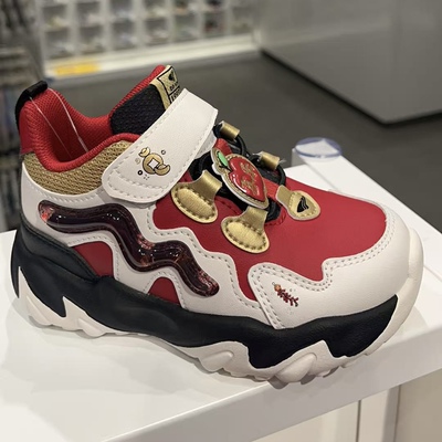 专柜正品江博士2025年冬款二段男童加绒运动鞋保暖高帮鞋轻防滑