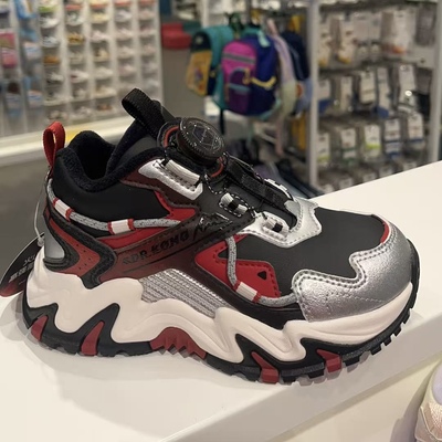 专柜正品江博士2025年冬款二段男童加绒运动鞋保暖高帮鞋轻防滑