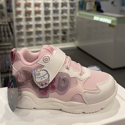 专柜正品江博士2025年冬款二段女童带灯运动鞋保暖高帮鞋轻防滑