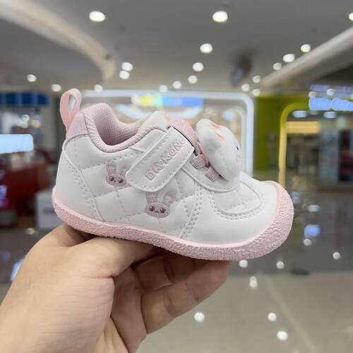 专柜正品江博士2026秋季一段软底步前鞋女宝防滑机能鞋B13B3009BW
