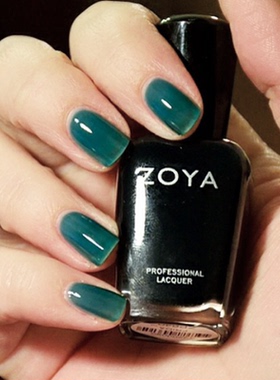 美国ZOYA指甲油10free水染Frida琉璃色ZP640果冻海蓝色海洋半透蓝