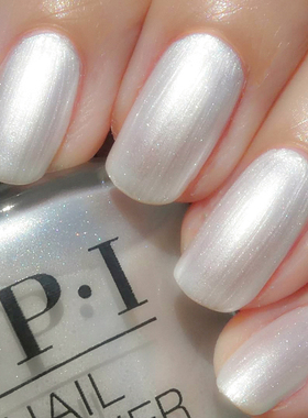 美国OPI指甲油L03丝绒绸缎贝壳银白色Kyoto Pearl法式银澳白珍珠