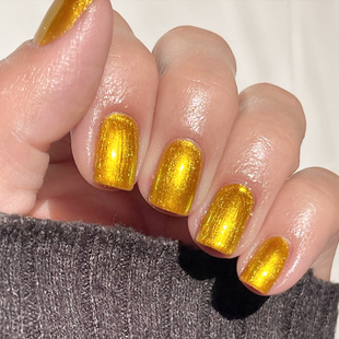 nly Leo One黑盖金色免烤 色OPI指甲油H023狮子座金灿灿The 绝版