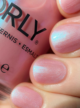 美国orly指甲油12free珠光粉色2000316梦幻粉wistful water lily