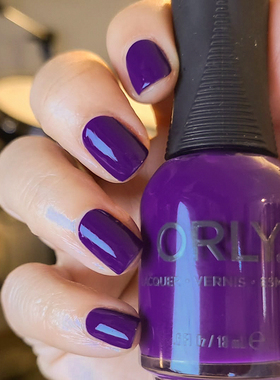 ORLY指甲油12free配方2000334紫罗兰starlit shale深紫色靛蓝免烤