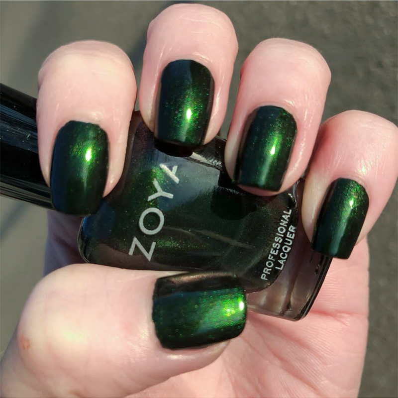 ZOYA指甲油10free配方偏光绿zp1165显白森林绿免烤clarice墨绿色