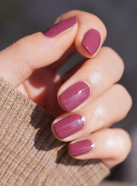 美国ESSIE指甲油700显白烟熏豆沙紫红ANGORA CARDI罗子君同款持久