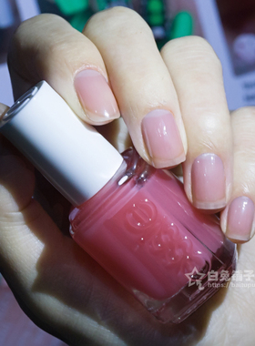 绝版色ESSIE指甲油自然水润粉西瓜透明浅红色545pink glove serv