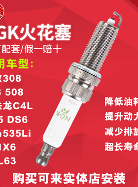 NGK铱铂金火花塞 95770适配 标致3008 408 508 DS C4L