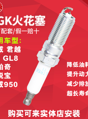 NGK铱铂金火花塞ILTR5E11 93330适配 GL8君威君越科帕奇迈锐宝