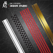 摩托车身头盔油箱泥板拿铁外壳拉花贴纸贴膜防水反光改装 花 通用版