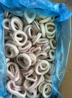 新鲜速冻鱿鱼圈鱿鱼须八爪鱼鱿鱼花火锅食材带冰10斤净重6斤