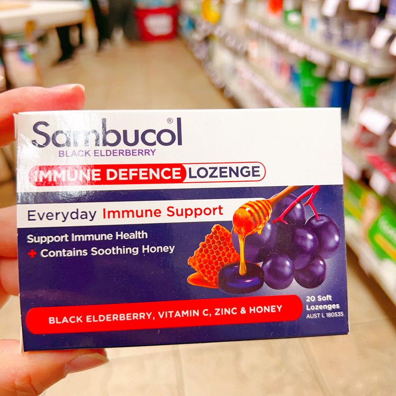 澳洲原装进口sambucol接骨木维生素C体质片营养20s