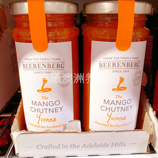 澳洲原装进口 正品百伦堡Beerenberg芒果果酱无添加剂烘焙酱料