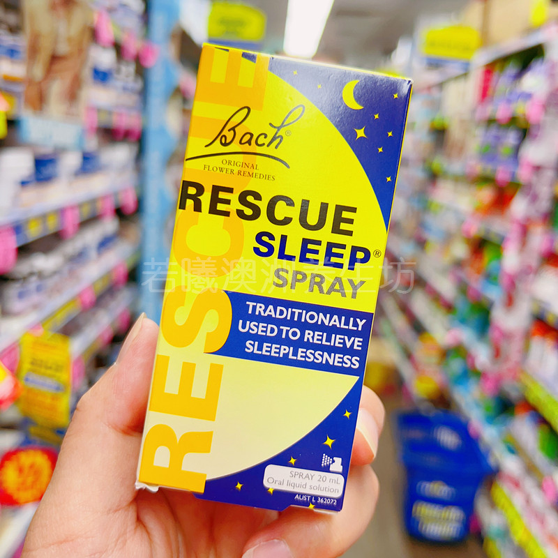 澳洲进口Bach贝曲巴赫夜间花精喷雾睡眠花精滴剂20ml