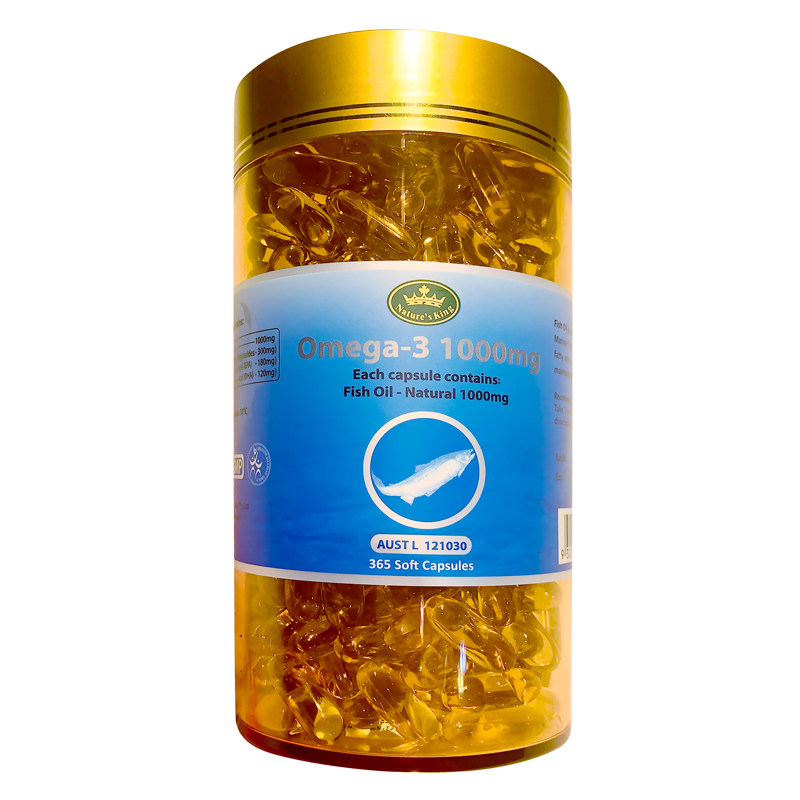澳洲原装进口Natures King深海鱼油含维他命E 365粒/瓶营养