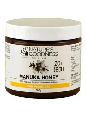 澳洲原装进口Nature's Goodness 麦卢卡蜂蜜 MGO800+ 500g正品